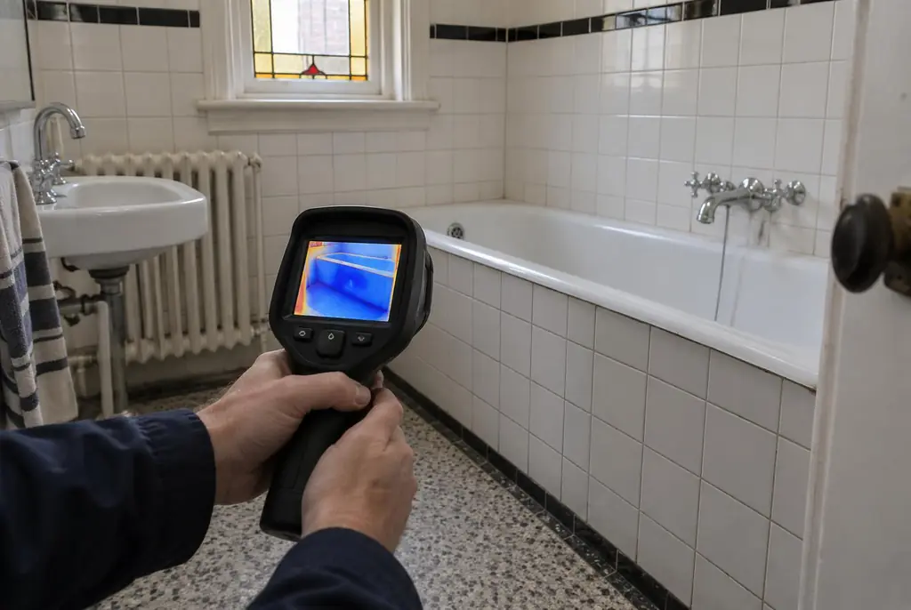 Lekdetectie Eerbeek – onderzoek in een badkamer van een oudere woning